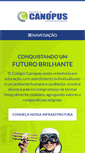 Mobile Screenshot of colegiocanopus.com.br